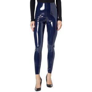 NEW COMMANDO faux patent leather leggings in navy